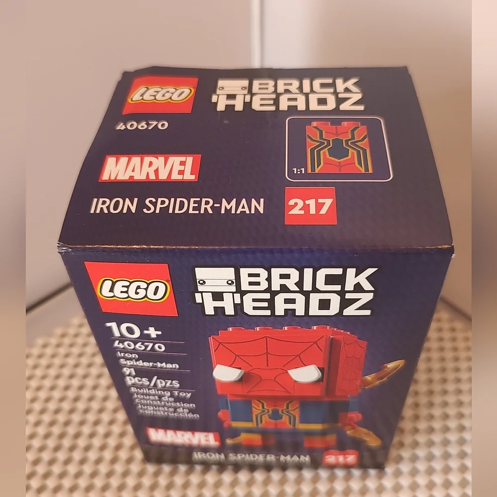 Lego BrickHeadz 40670 Iron Spider-Man #217 The Infinity Saga Marvel NWT Building